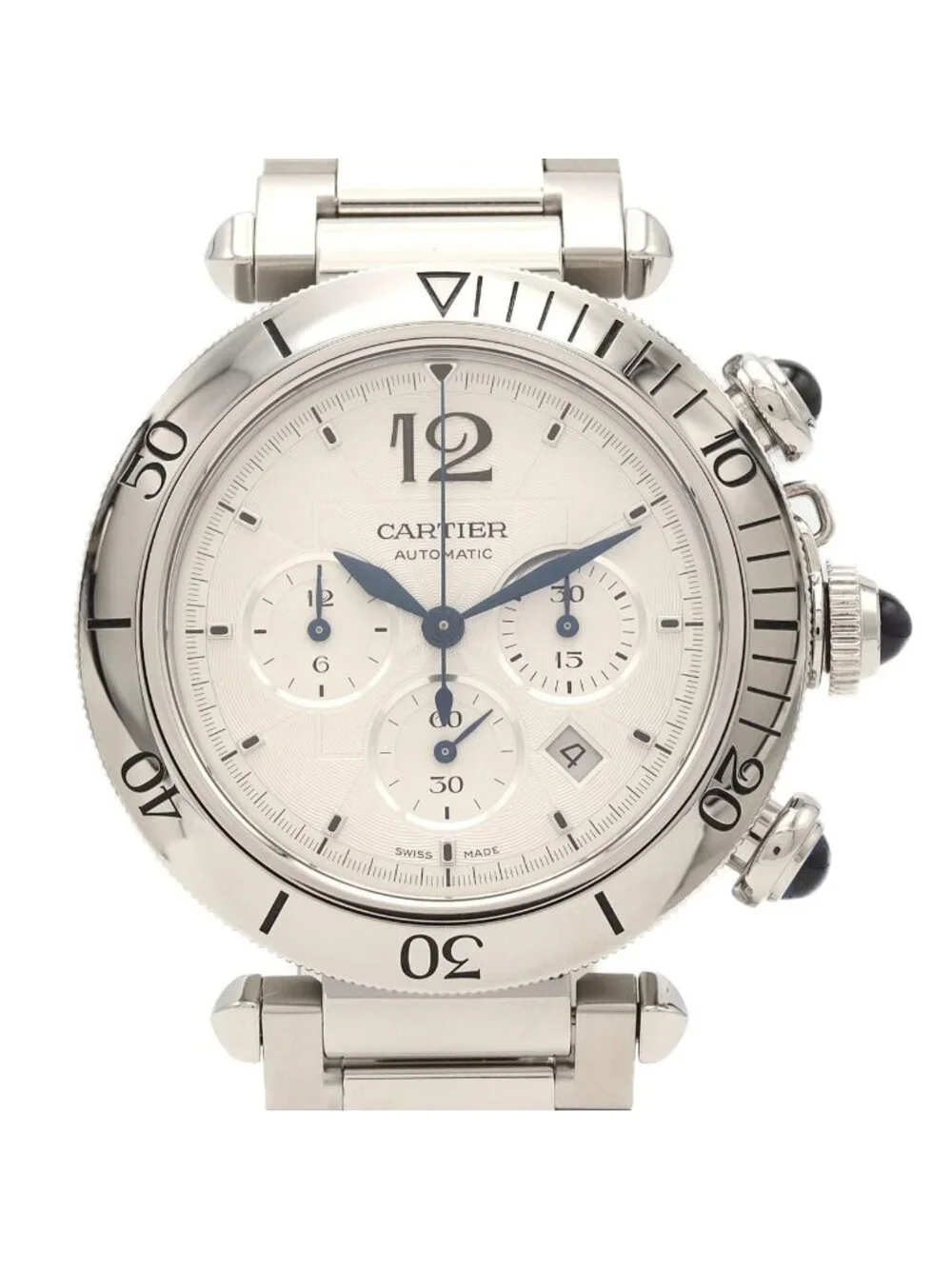 Cartier Pasha de Cartier Chronograph SS Automatic Winding Watch